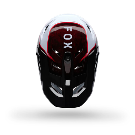 Fox Rampage RS Crypt Helm | weiß/rot | Größe L