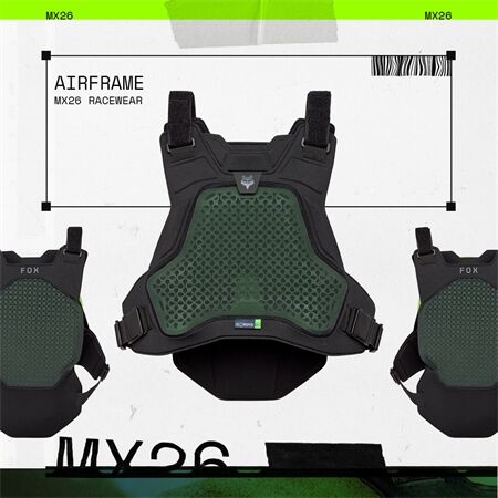 Fox Airframe Brustschutz | schwarz | Größe S/M