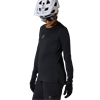 Fox Flexair Langarmtrikot für Damen | schwarz | Gr. M