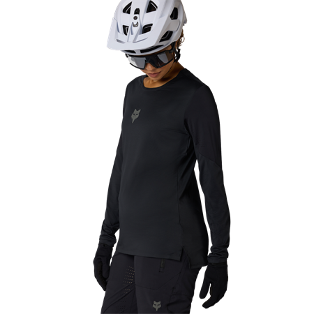 Fox Flexair Langarmtrikot für Damen | schwarz | Gr. M
