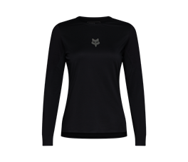 Fox Flexair Langarmtrikot für Damen | schwarz | Gr. S