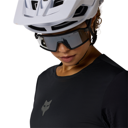 Fox Flexair Langarmtrikot für Damen | schwarz | Gr. S