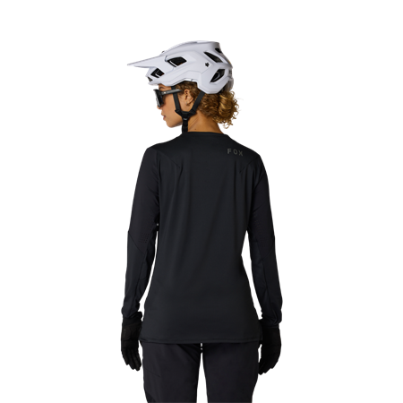 Fox Flexair Langarmtrikot für Damen | schwarz | Gr. L