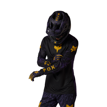 Fox Ranger Image Print Langarmtrikot | pflaume | L