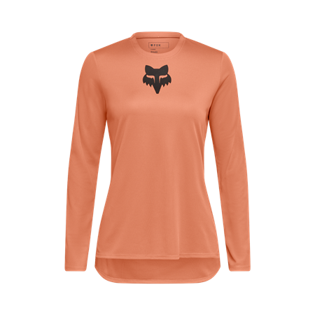 Fox Damen Ranger Fox Head Langarmtrikot | koralle | L