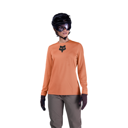 Fox Damen Ranger Fox Head Langarmtrikot | koralle | L