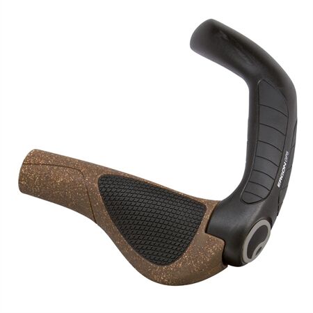 Ergon GP5 BioKork Lenkergriffe - mit Bar-Ends | Gr. S
