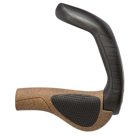 Ergon GP5 BioKork Lenkergriffe - mit Bar-Ends | Gr. S