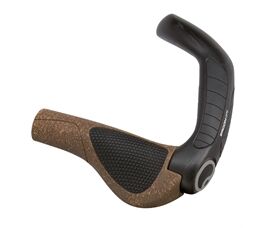 Ergon GP5 BioKork Lenkergriffe - mit Bar-Ends | Gr. L