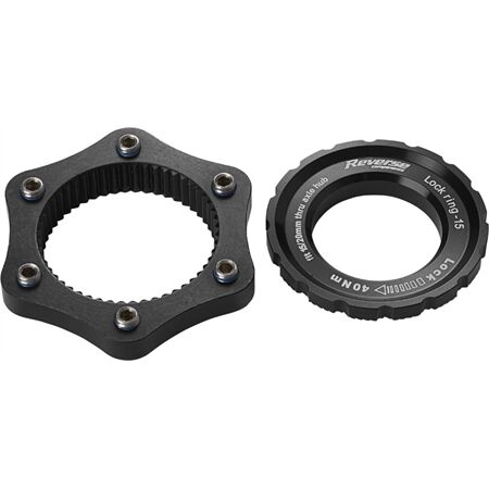REVERSE COMPONENTS Centerlock Adapter (Schwarz)