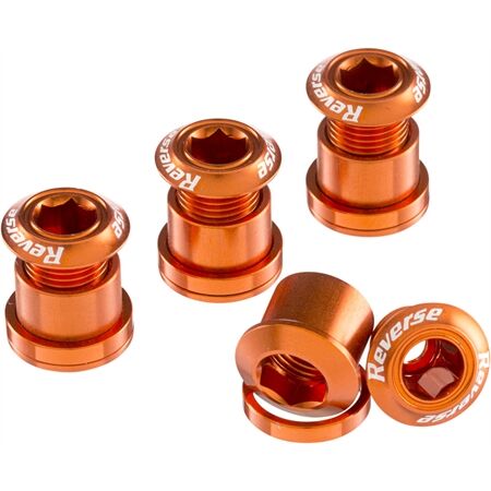 REVERSE COMPONENTS Kettenblattschrauben-Set (4 Stk./Orange)