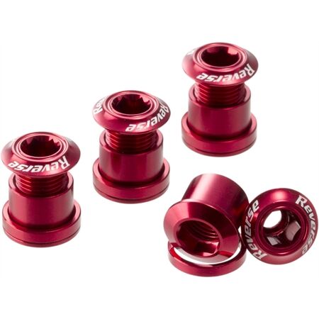 REVERSE COMPONENTS Kettenblattschrauben-Set (4 Stk./Rot)