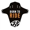 REVERSE COMPONENTS Mudfender - Born to Ride (Schwarz/Fox-Orange)
