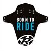 REVERSE COMPONENTS Mudfender - Born to Ride (Schwarz/Hellblau)
