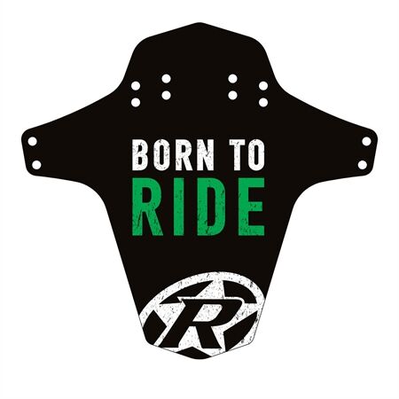 REVERSE COMPONENTS Mudfender - Born to Ride (Schwarz/Neongrün)