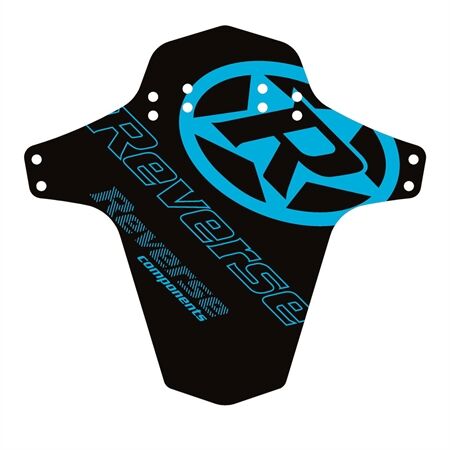REVERSE COMPONENTS Mudfender - Logo (Schwarz/Hellblau)
