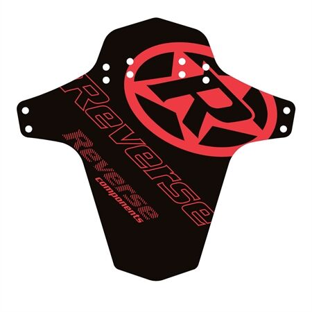 REVERSE COMPONENTS Mudfender - Logo (Schwarz/Rot)