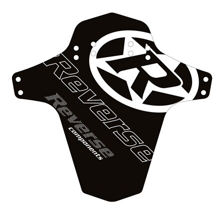 REVERSE COMPONENTS Mudfender - Logo (Schwarz/Weiß)