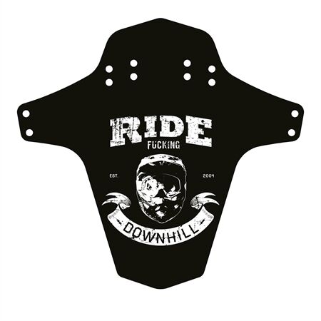 REVERSE COMPONENTS Mudfender - Ride Fucking Downhill (Schwarz/Weiß)