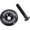 REVERSE COMPONENTS Steuersatzkappe mit Schraube (Schwarz)