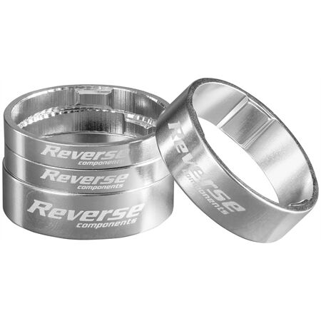 REVERSE COMPONENTS Spacer Set Ultra-Light 1 1/8" (Silber)