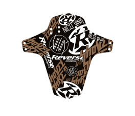 REVERSE COMPONENTS Mudfender - Nico Vink Stickerbomb (Schwarz/Kupfer)