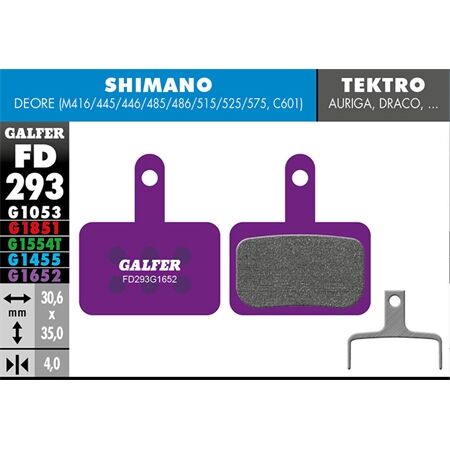 Galfer E-Bike Bremsbelag | SHIMANO DEORE