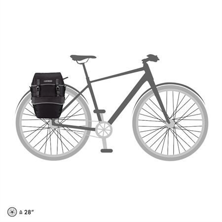 ORTLIEB Bike-Packer Plus granite - black | 42 L