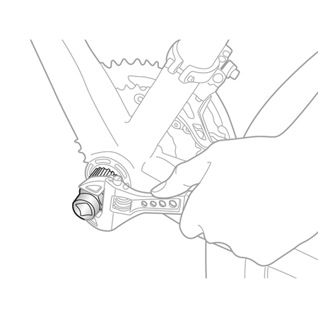 Topeak Catridge Bottom Bracket Tool Tretlager-Nuss