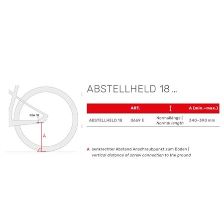 HEBIE Hinterbauständer Abstellheld 18 | 26"-28"
