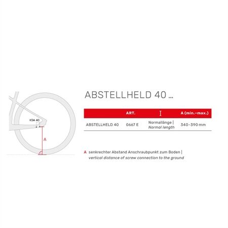 HEBIE Hinterbauständer Abstellheld 40 | 26"-28"