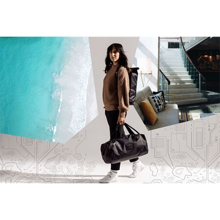 ORTLIEB Duffle Metrosphere black embossed | 40 L