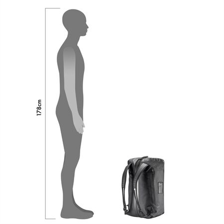 ORTLIEB Duffle Metrosphere black embossed | 40 L
