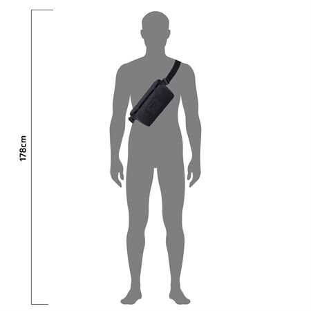 ORTLIEB Sling-Bag Metrosphere black embossed | 3 L