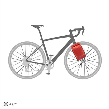 ORTLIEB Fork-Pack Plus salsa - dark chili | 5,8 L