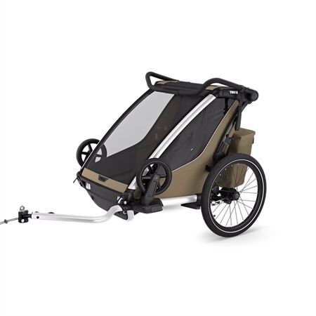Thule Kindersportwagen Chariot Cross 2 double|fadedkhaki